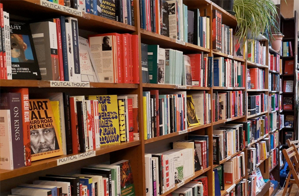 bookshop shelves