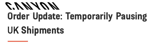 canyon bicycles brexit statement