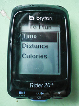 bryton 20+ gps