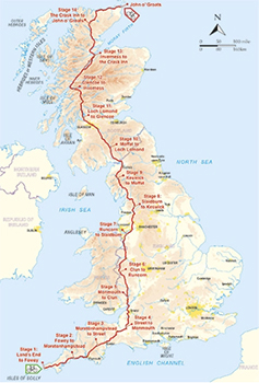 end to end cycle route