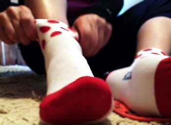 polka dot socks