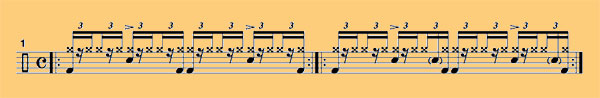 half-time rolling triplet shuffle