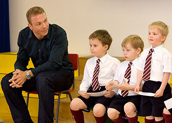 sir chris hoy visit to george watsons college