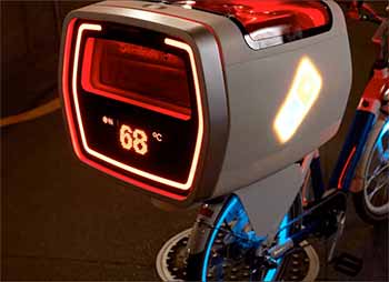 dominos pizza bike