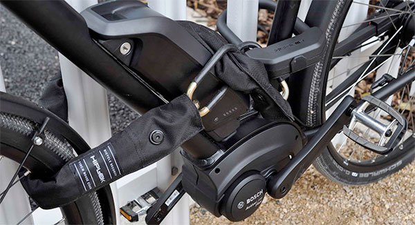 locked e-bike
