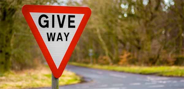 give way sign