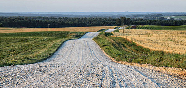 gravel road
