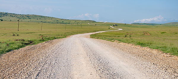gravel road
