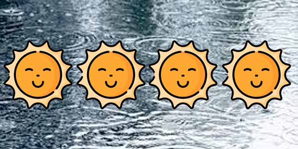 sun and rain