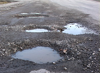 potholes