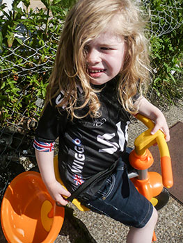 rapha team sky kids wiggo jersey