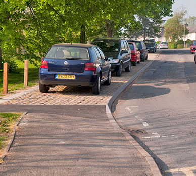 cars on pavement