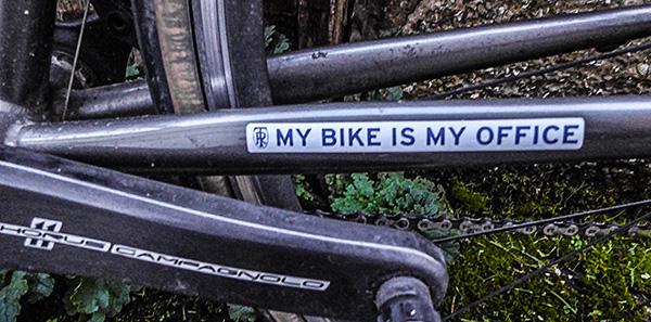 my bike is my office