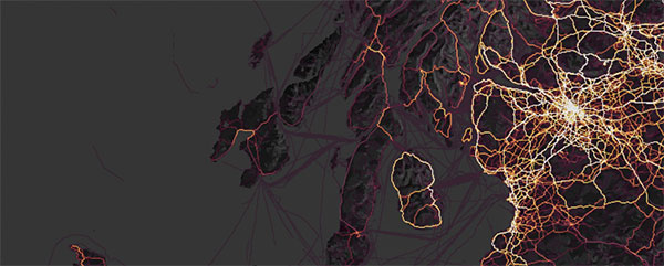 strava heat map