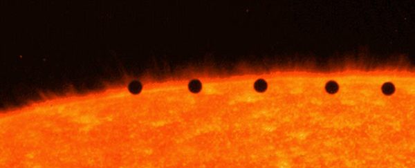 mercury crossing the sun