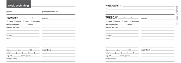 cyclists training diary - joe friel